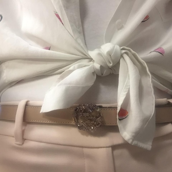 Gucci pink crystal interlocking G belt, 90 - Picture 2 of 5